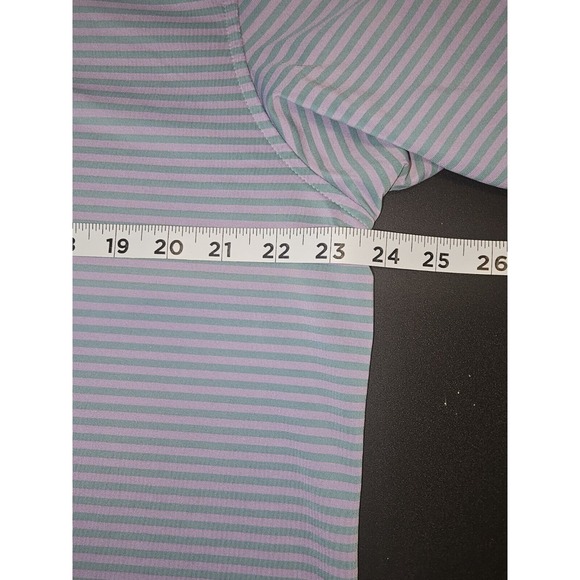 Men Peter Millar Summer Comfort Sport Golf Polo Shirt Size Large Pink/Aqua - Picture 2 of 7